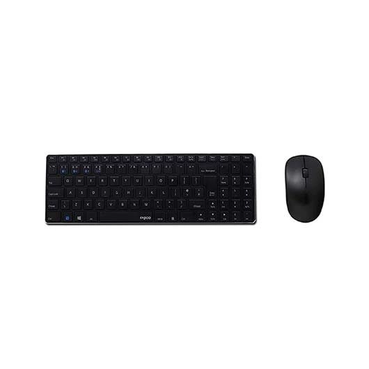 Rapoo - 8210M teclado Ratón incluido Bluetooth QWERTY Negro
